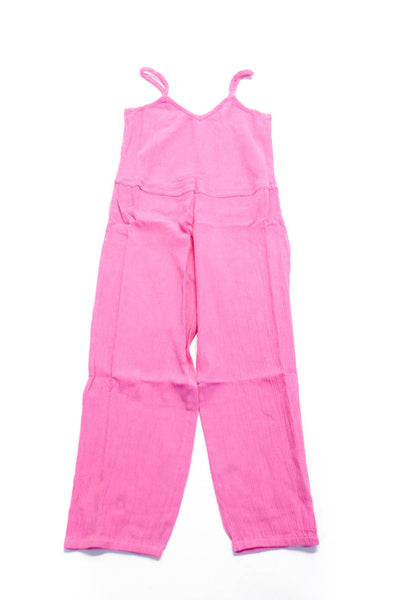 Suzie Kondi  Kids Evia Harem Jumpsuit Gauze Pink Cosmos Size 10