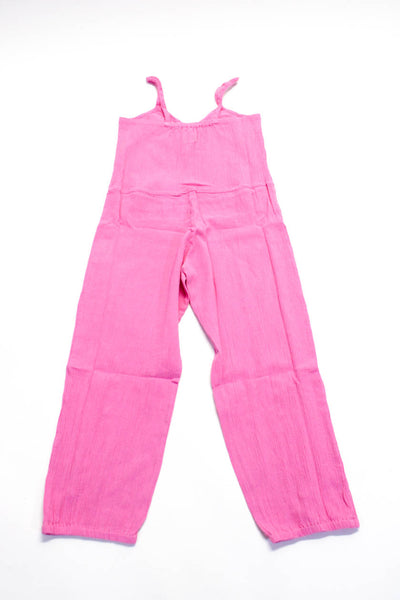 Suzie Kondi  Kids Evia Harem Jumpsuit Gauze Pink Cosmos Size 10