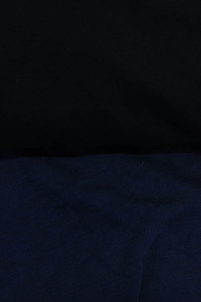 Sundry ATM Womens Short Half Sleeve Tee Shirts Black Navy Blue Size 0 XS Lot 2