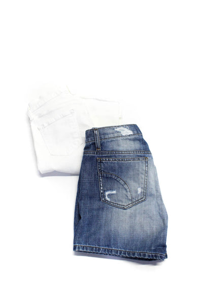 Joes Jeans J Brand Womens Denim Bermuda Short Shorts White Blue Size 27 Lot 2