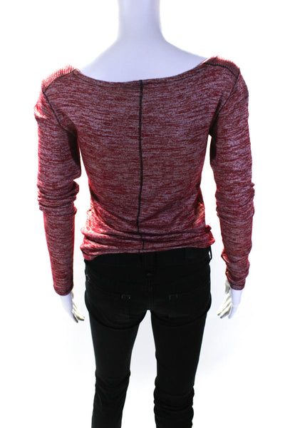 rag & bone JEAN Womens Avryl Slim Sweater Red Size 0 13149876