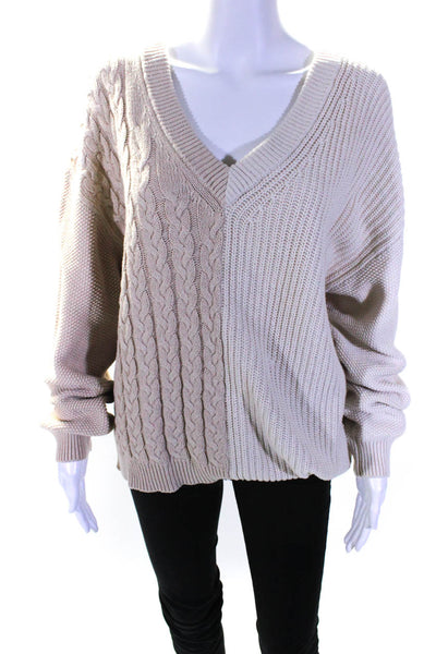 VEDA Womens Pecos Sweater Off-White Size 16 13013056