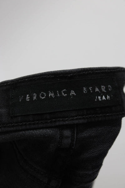 Veronica Beard Jeans Womens Debbie 10" Skinny Jeans Gray Denim Size 25