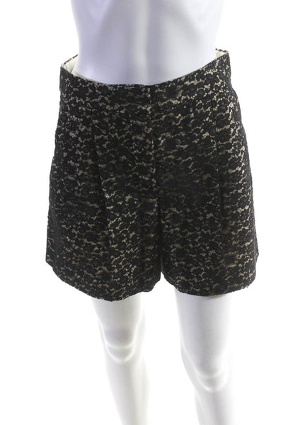 Sportmax Women's Pleated Front Lace Dress Short Black Size 4