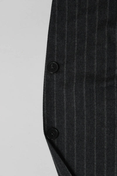 Ermenegildo Zegna Mens Pinstriped Blazer Gray Wool Size EUR 54 Regular