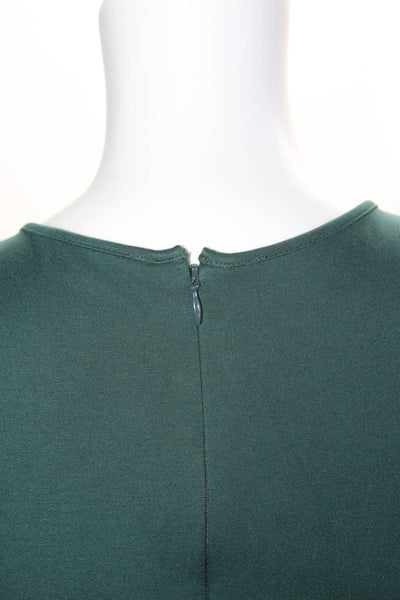 Theory Womens Sleeveless Peplum Dellera Dress Emerald Green Size 10