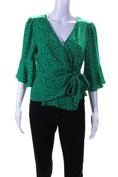 BB Dakota Womens Dotty By Nature Top Green Size 2 14025689