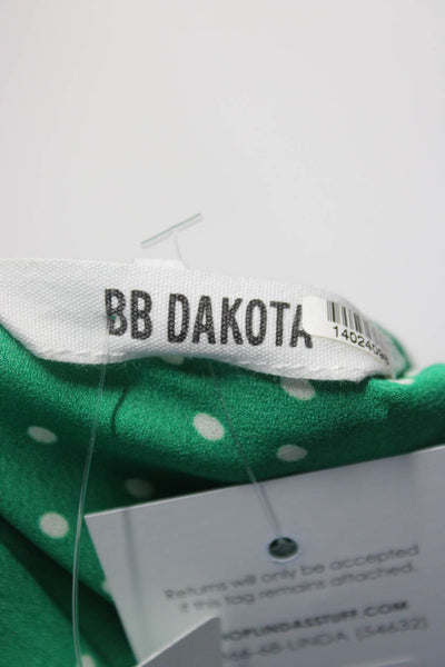 BB Dakota Womens Dotty By Nature Top Green Size 2 14025689