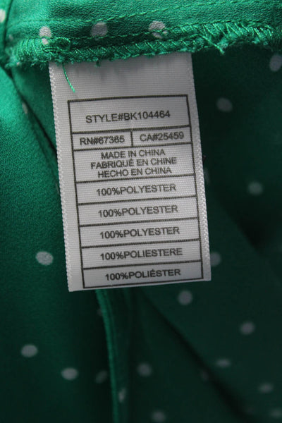BB Dakota Womens Dotty By Nature Top Green Size 0 14024176