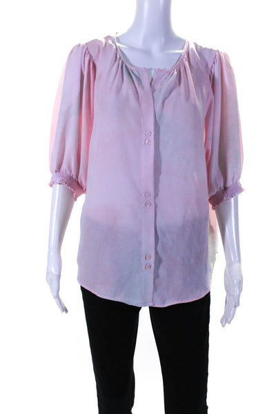 B Collection by Bobeau Womens Tie Dye Valerie Top Pink Size 12 13619265