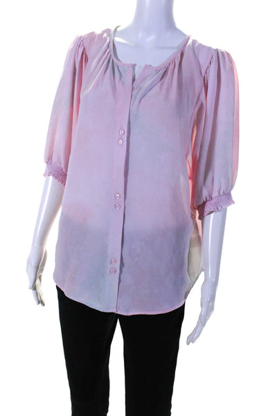 B Collection by Bobeau Womens Tie Dye Valerie Top Pink Size 12 13619265