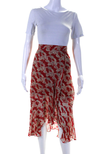 The Kooples Womens Jupe Skirt Red Size 10 13670518