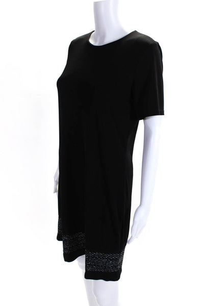 Michael Michael Kors Womens Jersey Knit Knee Length T-Shirt Dress Black Size S