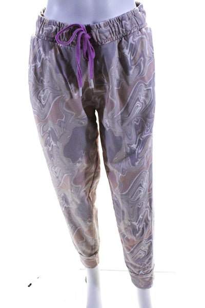 The Upside Women's Cotton Marbled Print Sweatpants Multicolor Size M