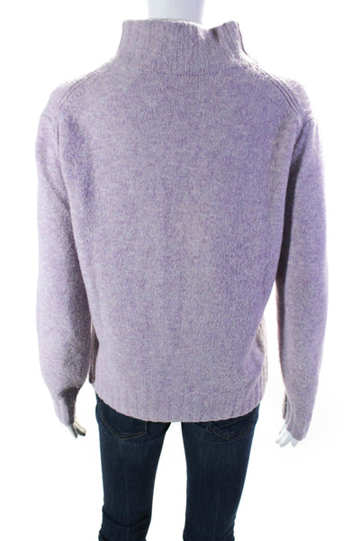 J Crew Womens Purple Turtleneck Long Sleeve Pullover Sweater Top Size S