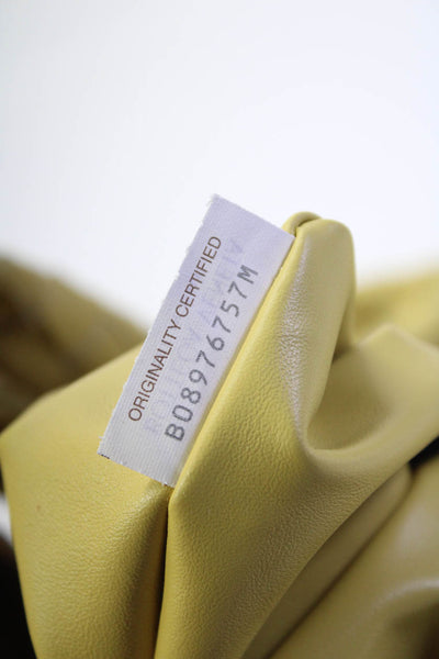 Bottega Veneta Womens Yellow Woven Intrecciato Jodie Leather Hobo Shoulder Bag H