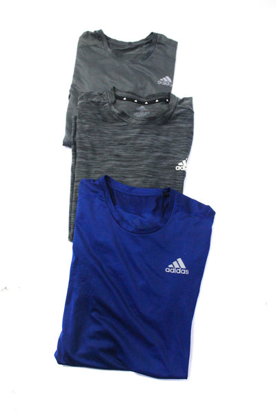 Adidas Mens Athletic Tees T-Shirts Gray Size 2XL XL Lot 3