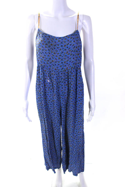 Madewell Womens Calico Floral Cami Jumpsuit Blue Size 16 13688273
