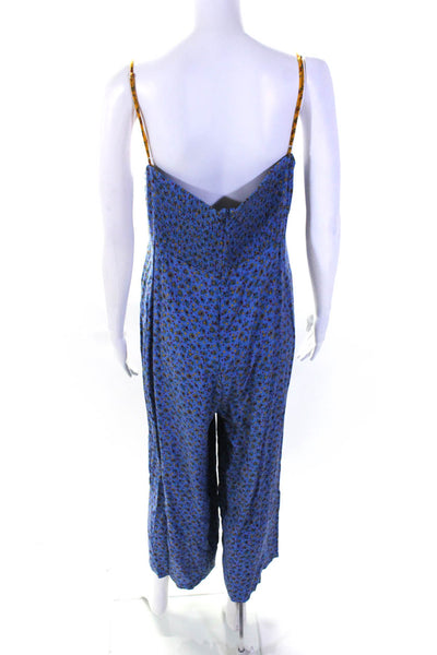 Madewell Womens Calico Floral Cami Jumpsuit Blue Size 10 13687928