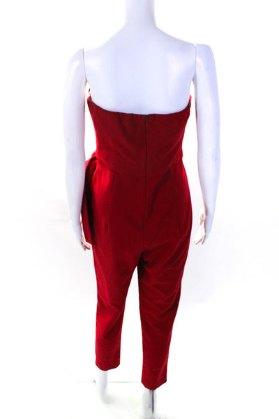 Black Halo Womens Harbor Jumpsuit Red Size 8 12719971