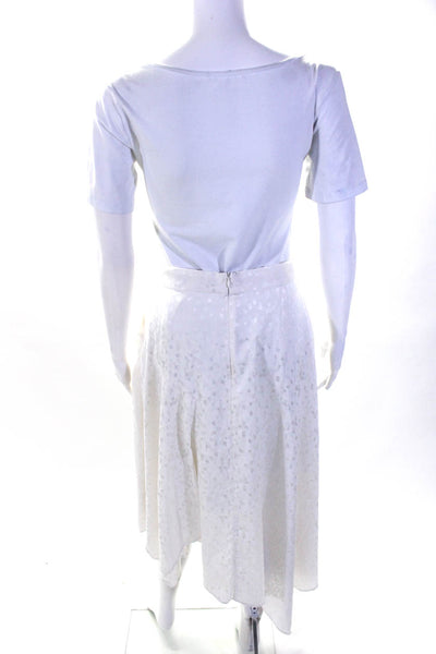 ELLIATT Womens Amorphous Skirt White Size 10 12155099