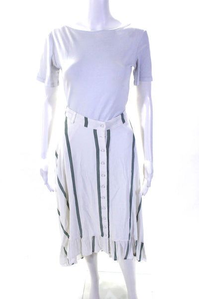 SANCIA Womens The Basia Skirt White Size 4 13070067