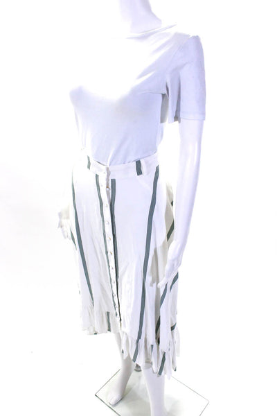 SANCIA Womens The Basia Skirt White Size 4 13070067