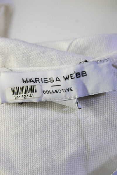 Marissa Webb Collective Womens White Wrap Crop Top White Size 10 14112185