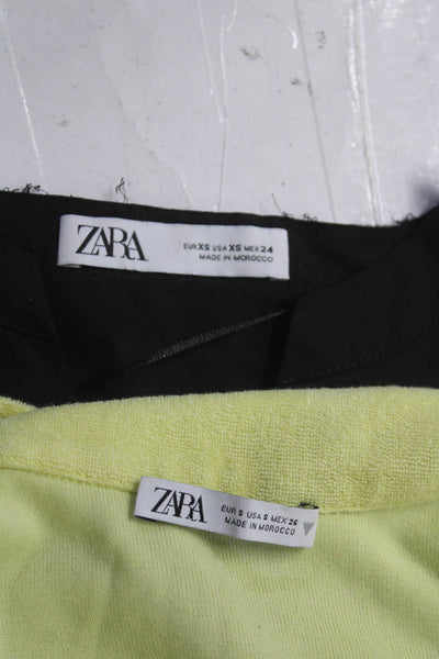 Zara Womens Blouse Top Dress Green Size XS Lot 2