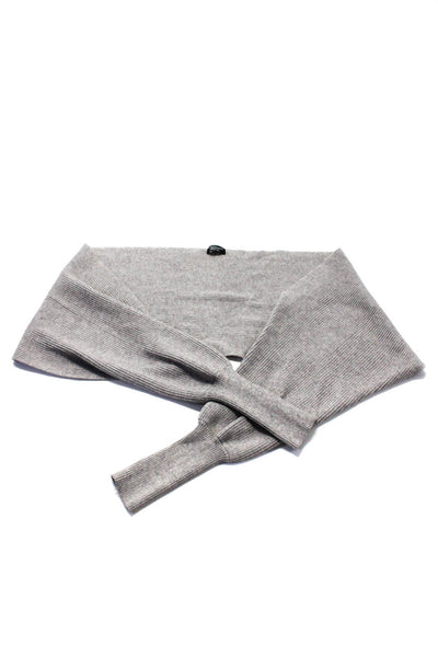 Zara Women's Cozy Knit Scarf Gray Size M Lot 2