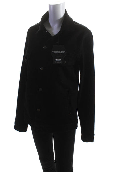 Trinidad 3 Women's Collar Long Sleeves Button Up Jacket Black Size XS