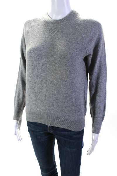 Everlane Womens Cashmere Tight-Knit Long Sleeve Crewneck Sweater Gray Size S