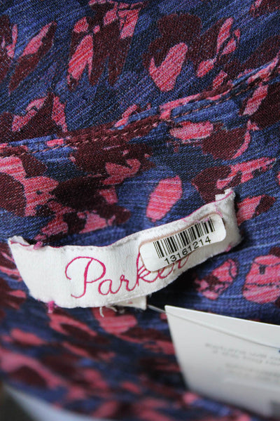 Parker Womens Sachi Blouse Purple Size 2 13161214