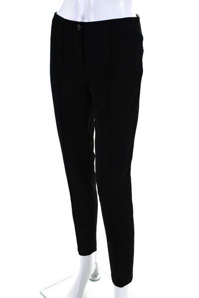 Cambio Womens Ros Pleated Buttoned Zipped Skinny Leg Pants Black Size EUR34