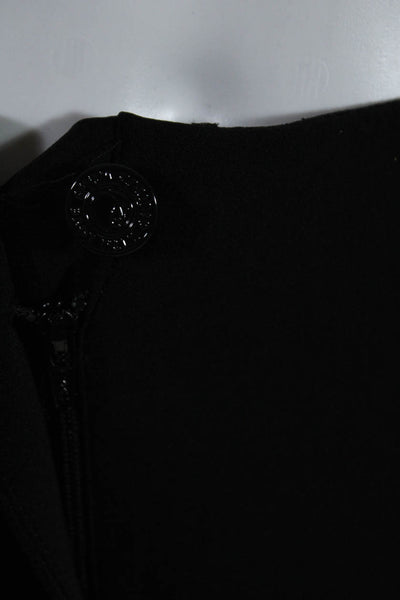 Cambio Womens Ros Pleated Buttoned Zipped Skinny Leg Pants Black Size EUR34