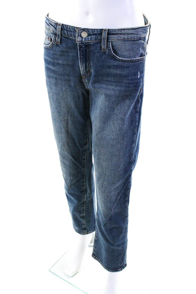 Joes Mens Mid Rise Zip Up Straight Leg Jeans Pants Medium Wash Blue Size 27