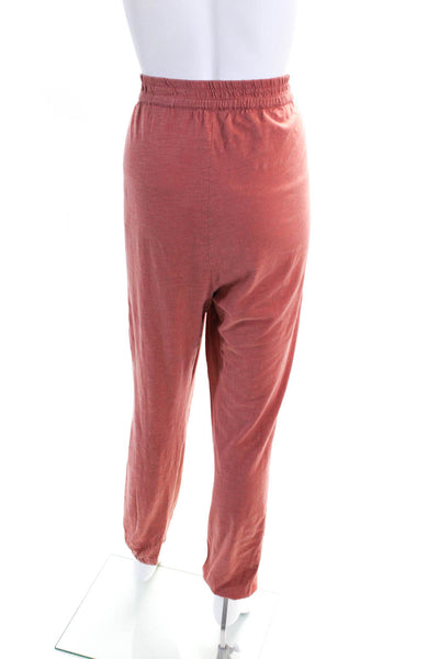 Apiece Apart Womens Elastic Waist High Rise Casual Jogger Sweatpants Pink Size M