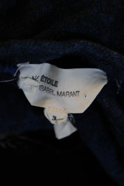 Etoile Isabel Marant Womens Crew Neck Long Sleeved Sweatshirt Navy Blue Size 3