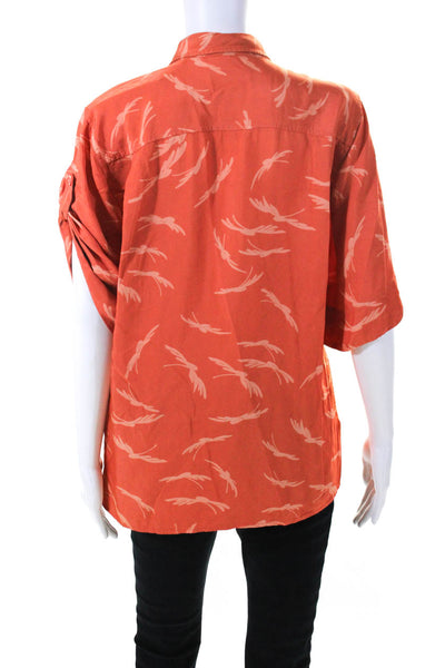 Equipment Womens Marilau Top Orange Size 4 13986587