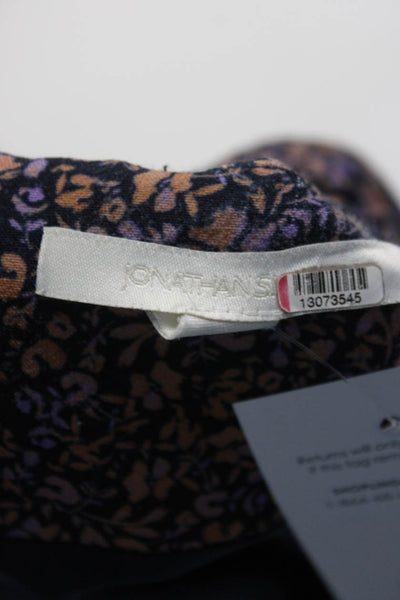 SIMKHAI Womens Nicky Floral Jumpsuit Purple Size 4 13074548