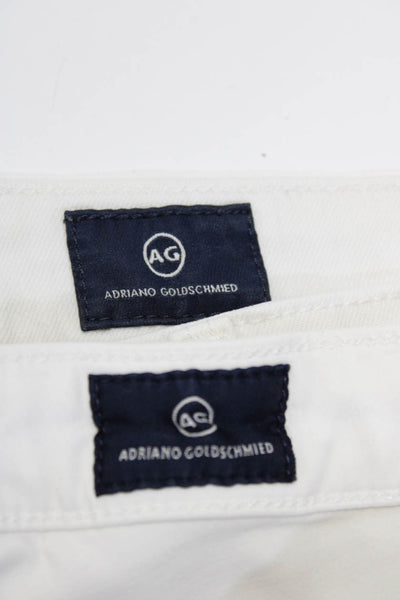 AG Adriano Goldschmied Womens White High Rise Skinny Leg Jeans Size 27 lot 2