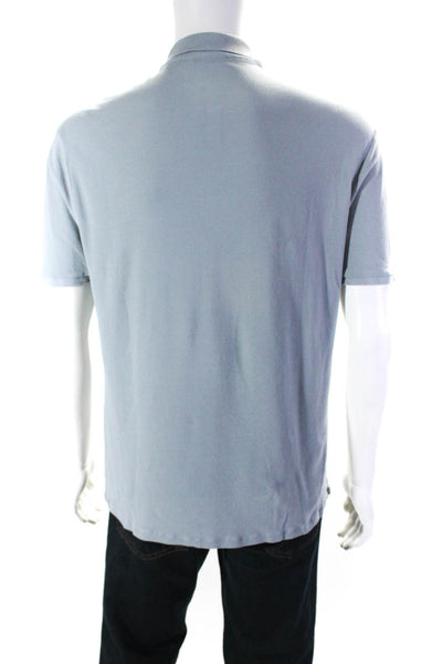 Zanone Men's Collar Short Sleeves Polo Shirt Green Size 54