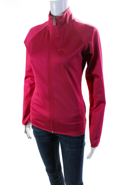 Kjus Women's Long Sleeve Full Zip Activewear Jacket Pink Size S