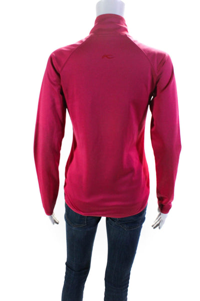 Kjus Women's Long Sleeve Full Zip Activewear Jacket Pink Size S