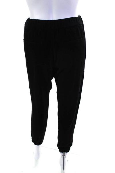 Vince Women's Elastic Waist Slim Tapered Cargo Pants Black Size 0