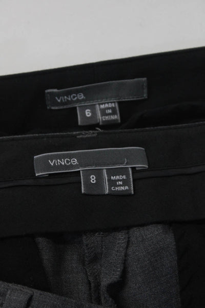 Vince Womens Wool Darted Hook & Eye Skinny Dress Pants Gray Size 8 6 Lot 2