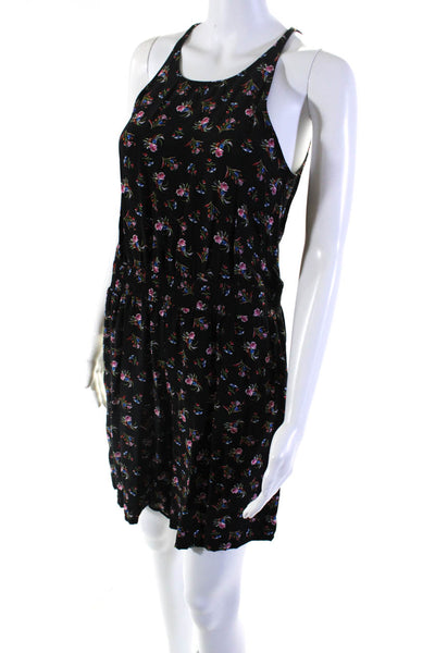 Thakoon Collective Womens Watercolor Floral Jumpsuit Black Size 8 13470178