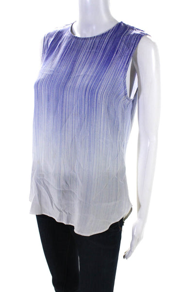 Equipment Femme Women's Round Neck Sleeveless Ombre Blouse Size S