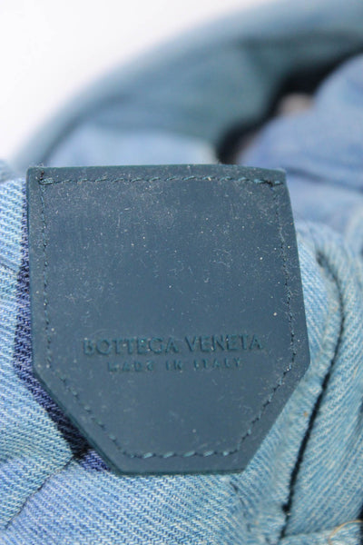 Bottega Veneta Womens Adjustable Strap Padded Cassette Denim Crossbody Handbag B