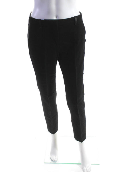 The Kooples Women's Flat Front Straight Leg Dress Pant Black Size 36